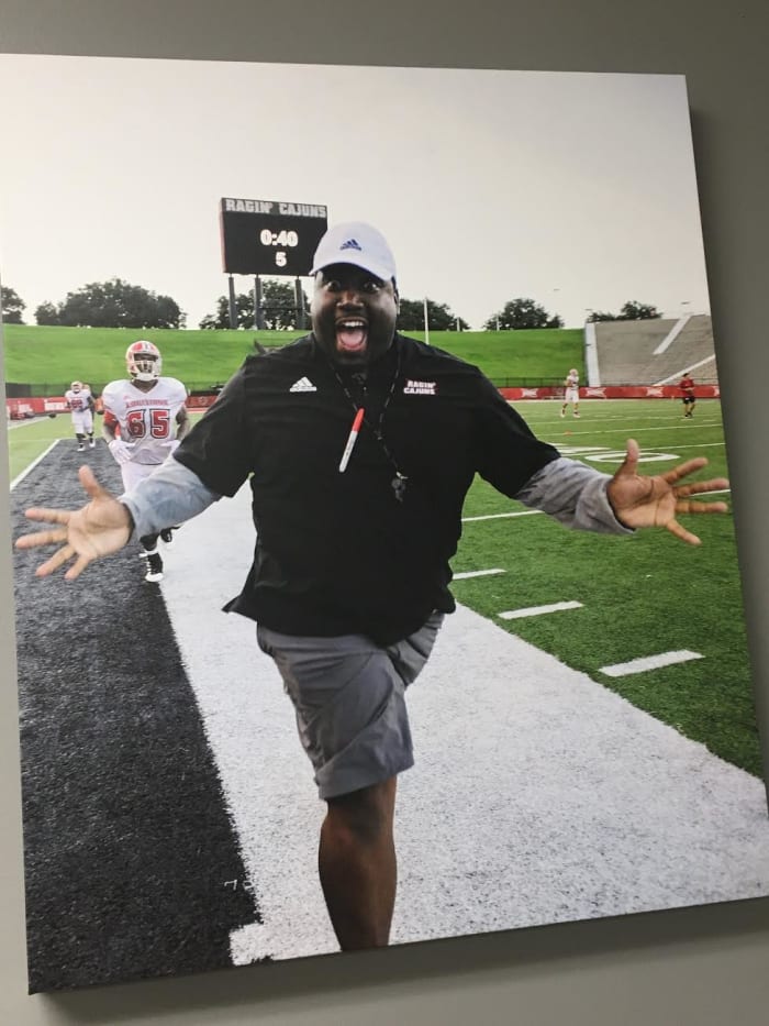 Louisiana assistant DJ Looney, who died this summer